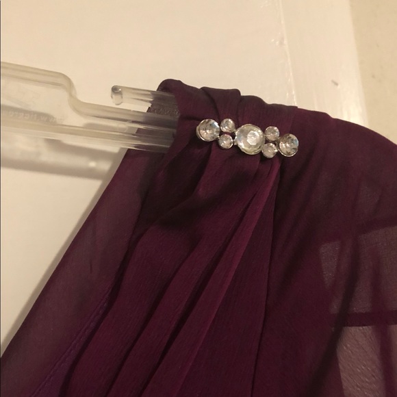 SL Fashions Purple Dress Size 12 - Picture 4 of 5